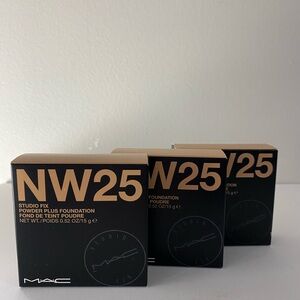 Lots of 3 MAC Studio Fix Powder Plus Foundation, Shade: NW25, Original Formula